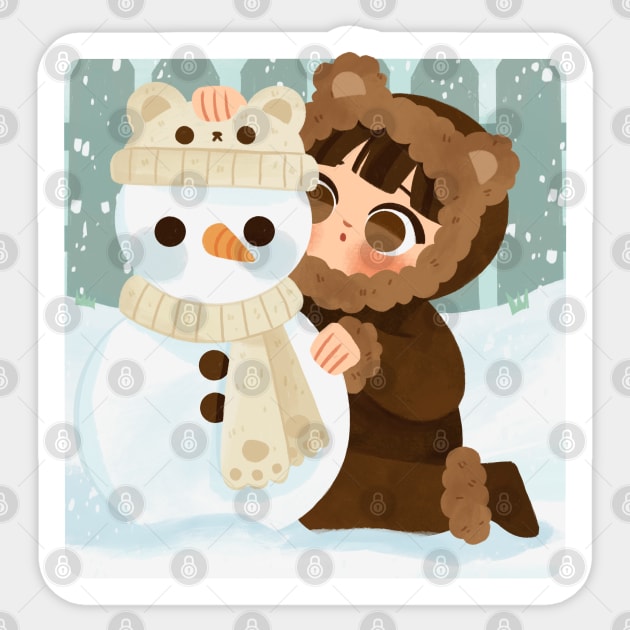 Snow Bear Sticker by Lobomaravilha